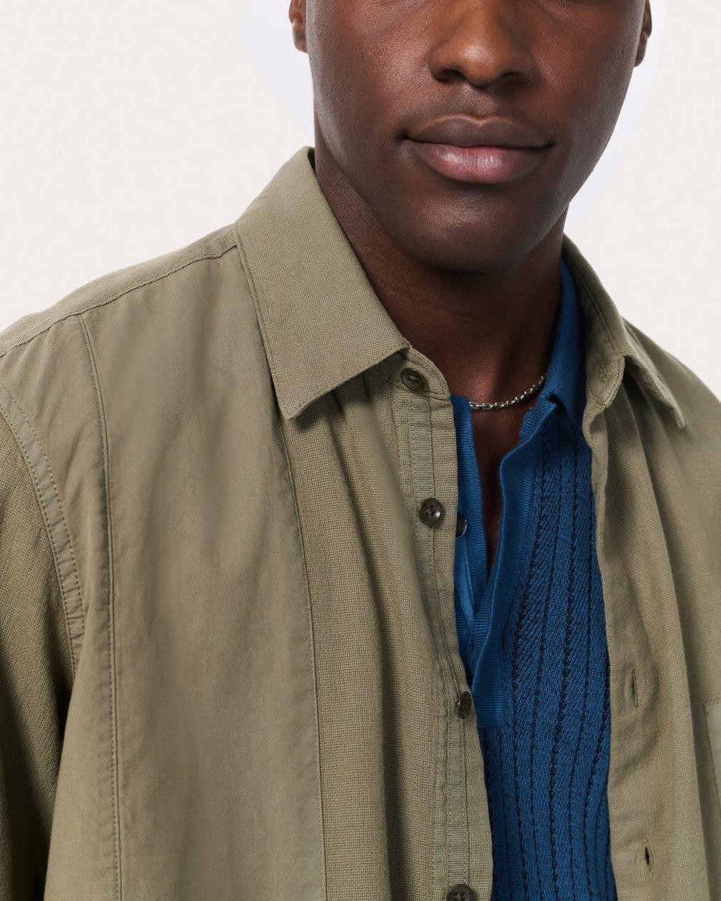Dalton Patchwork Shirt - Burnt Olive