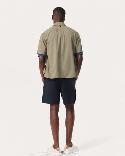 Dalton Patchwork Shirt - Burnt Olive