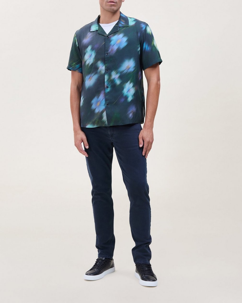 Alan Printed Shirt - Blue Floral
