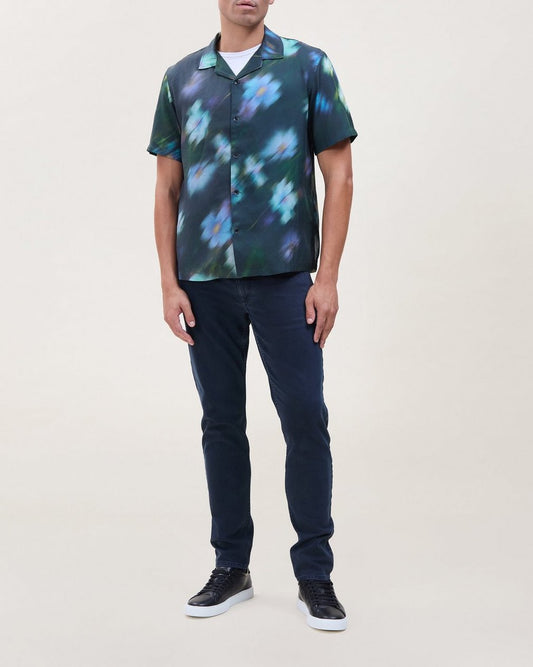 Alan Printed Shirt - Blue Floral