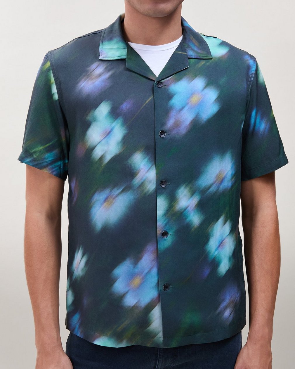 Alan Printed Shirt - Blue Floral