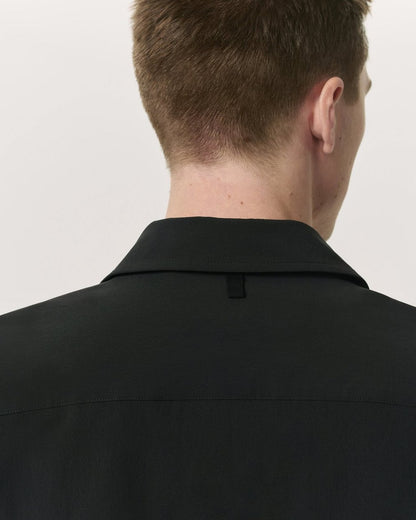Breaker Relaxed Fit Utility Overshirt - Black