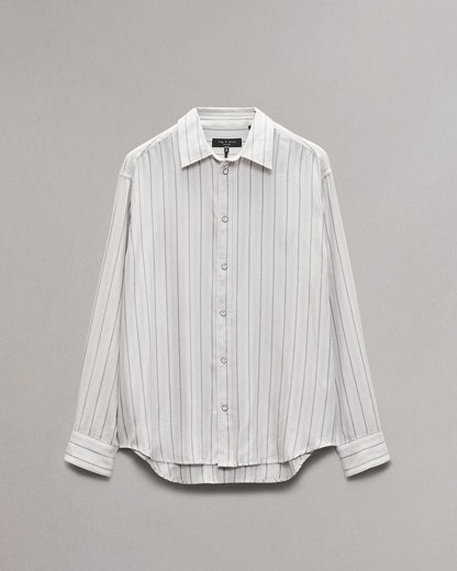 Matthew Striped Shirt - White Stripe