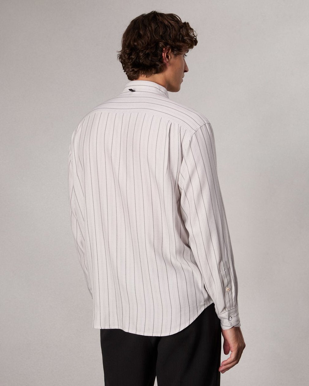 Matthew Striped Shirt - White Stripe
