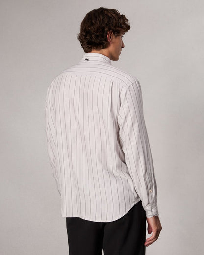 Matthew Striped Shirt - White Stripe