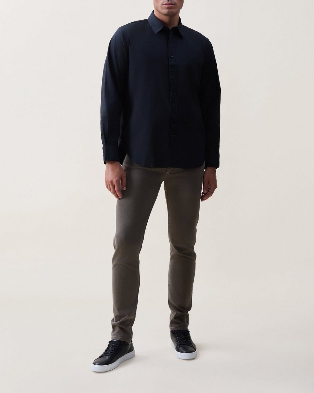 Griffin Poplin Shirt - Black