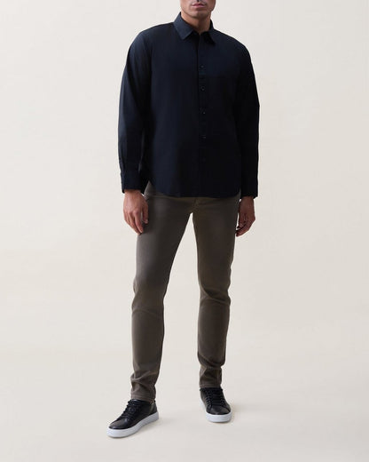 Griffin Poplin Shirt - Black