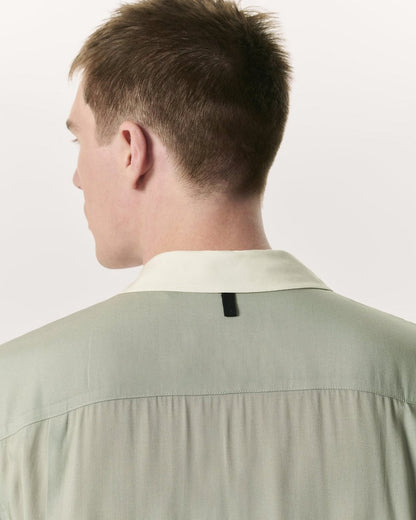 Avery Relaxed Fit Painterly Print Woven Shirt - Tan Anthony Print