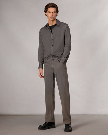 Tomlin Stretch-Cotton Dobby Shirt - Dark Grey