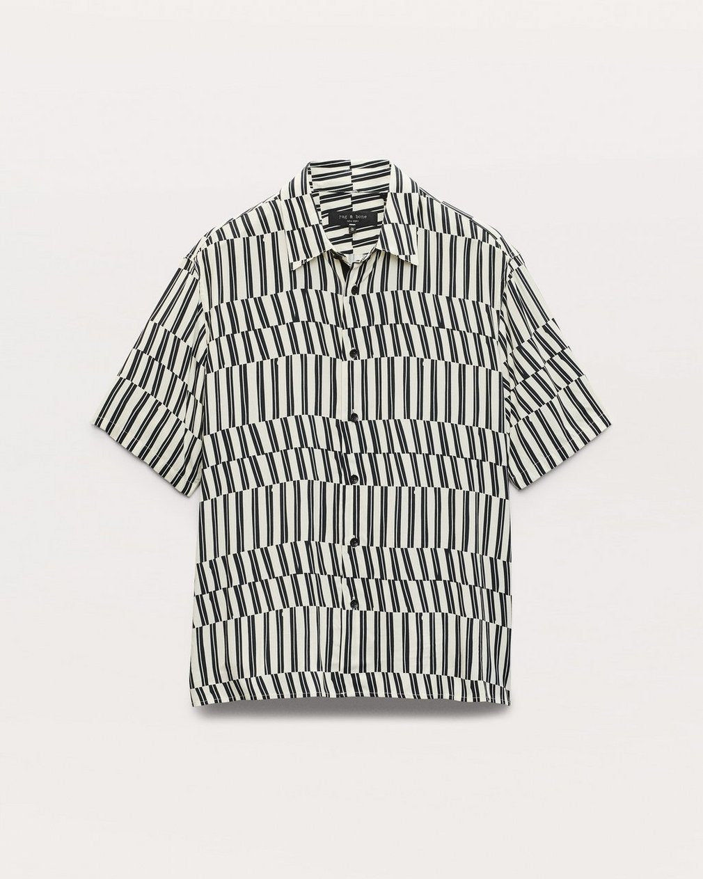 Dalton Printed Shirt - Blue & White Joff Print