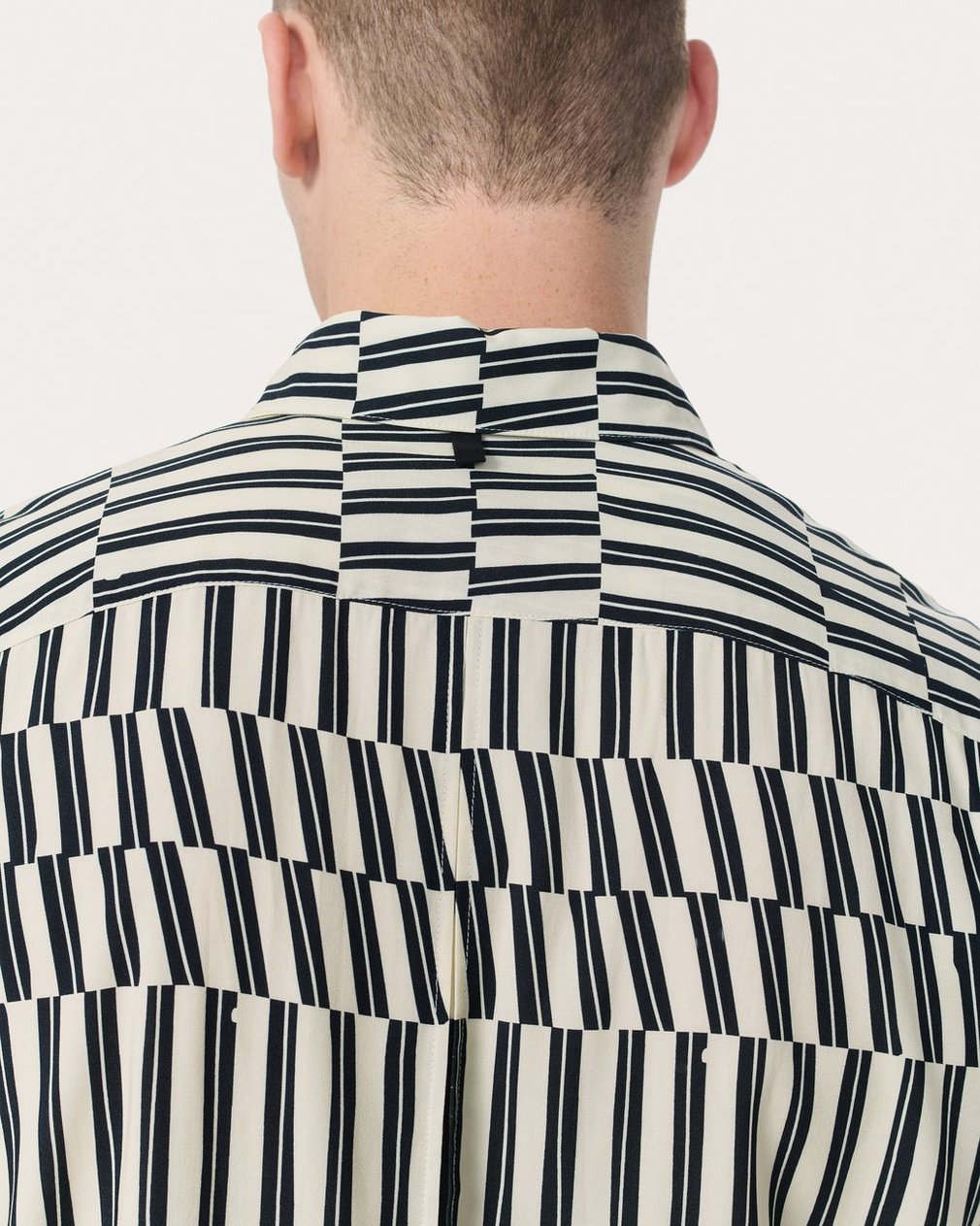 Dalton Printed Shirt - Blue & White Joff Print