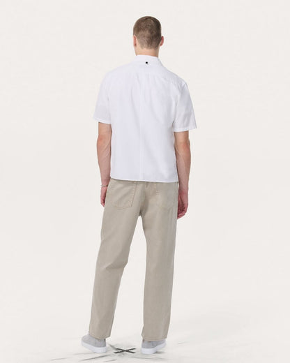 Dalton Patchwork Shirt - White