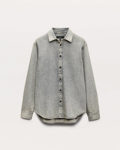 Finch Denim Shirt - Worn Bleach