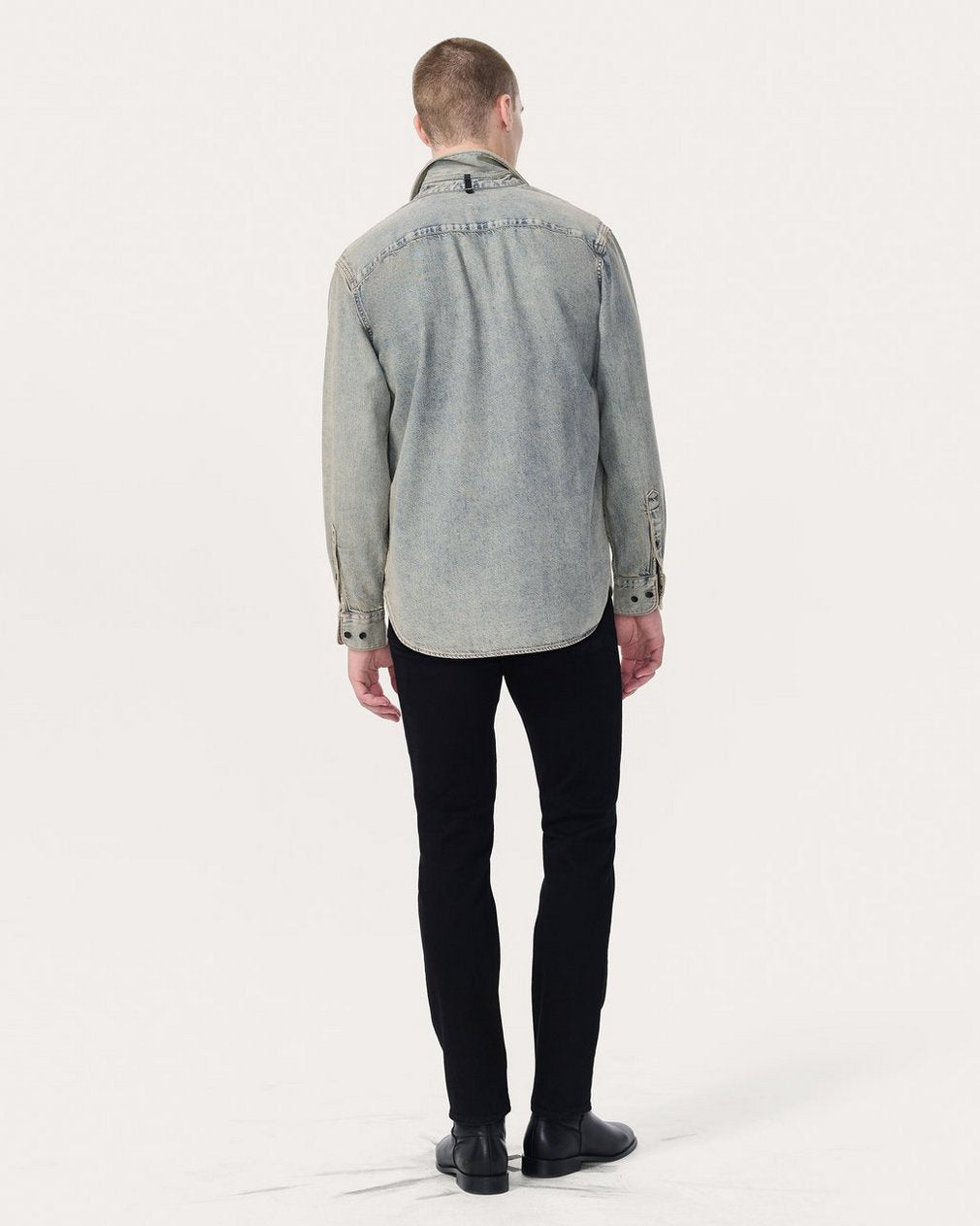 Finch Denim Shirt - Worn Bleach