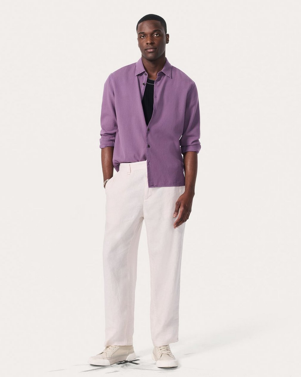 Dalton Canvas Shirt - Washed Violet