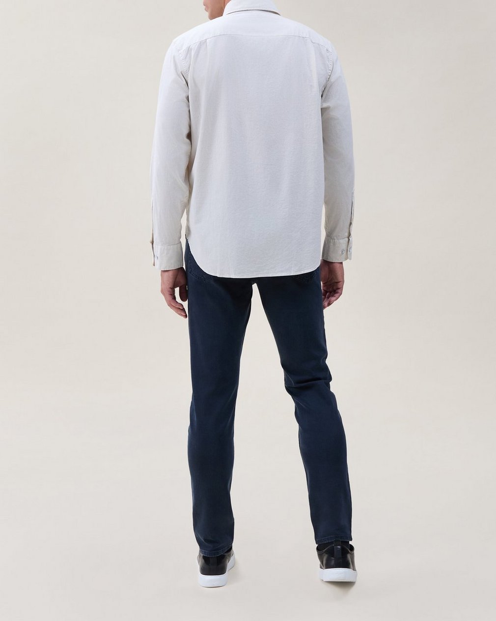 Griffin Poplin Striped Shirt - White Multi
