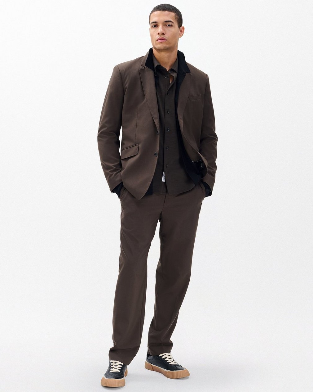Tomlin Merino Wool Knit Shirt - Stonewall