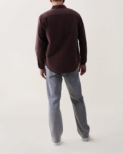 Mateo Cotton Corduroy Shirt - Espresso