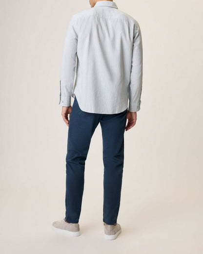 Griffin Hemp-Cotton Shirt - Highrise Storm Stripe