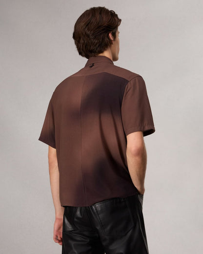 Dalton Printed Shirt - Brown Gradient