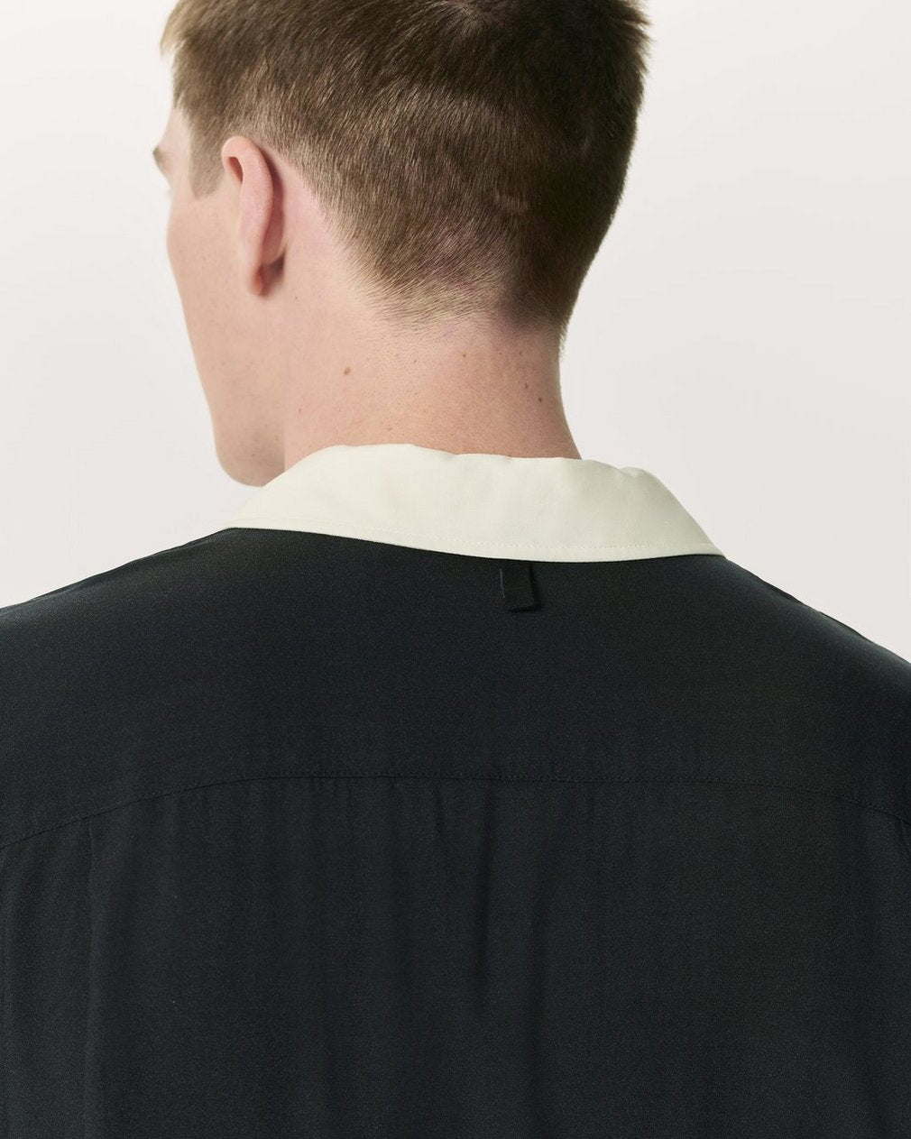 Avery Relaxed Fit Painterly Print Woven Shirt - Navy Anthony Print