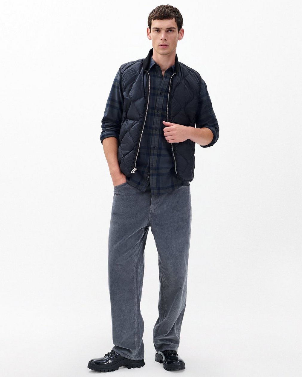 Tomlin Plaid Flannel Shirt - Ombre