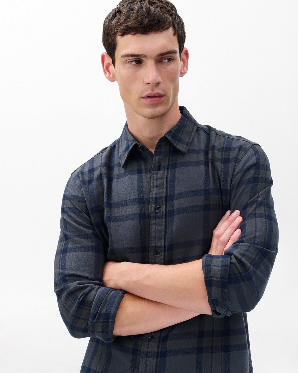 Tomlin Plaid Flannel Shirt - Ombre