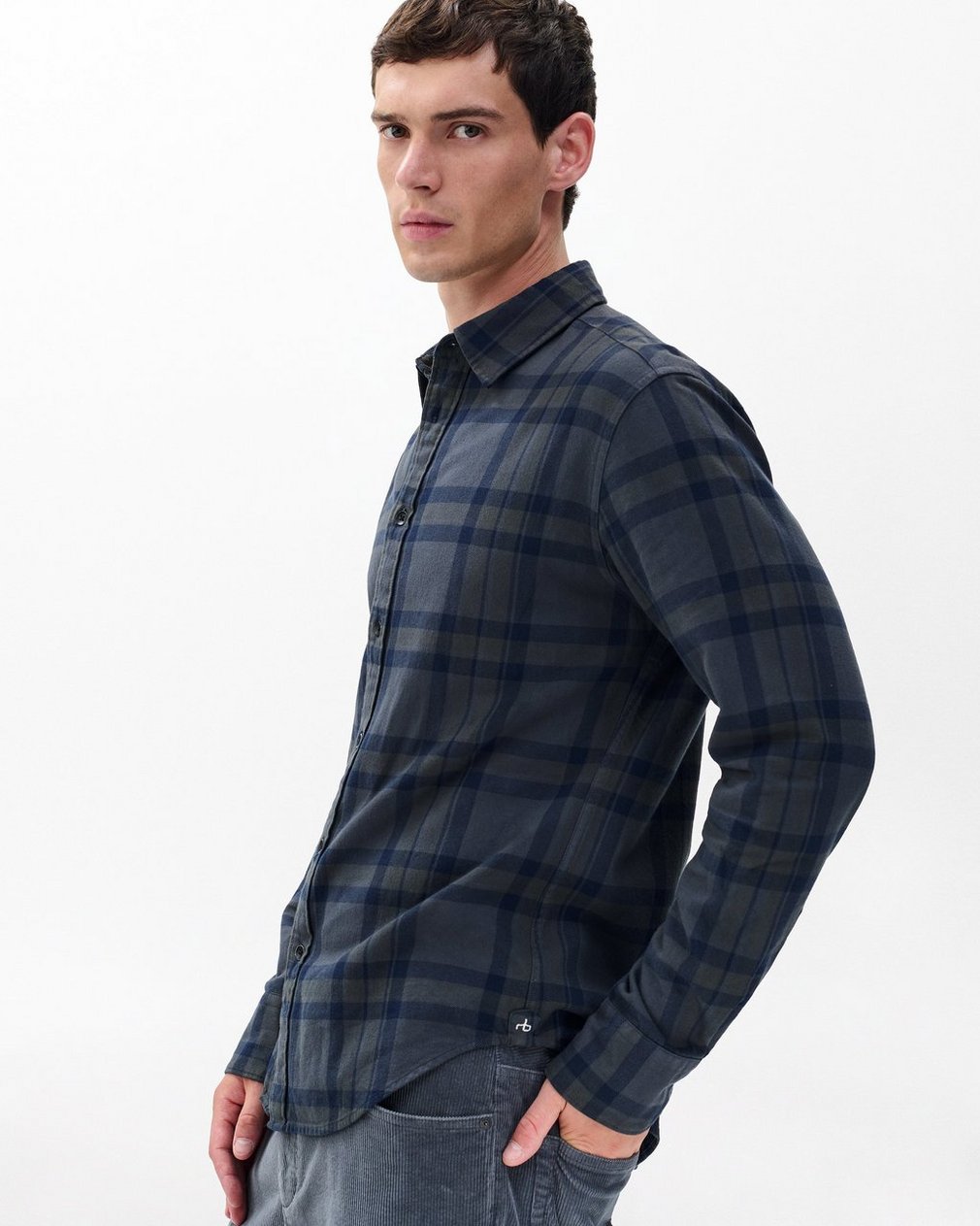Tomlin Plaid Flannel Shirt - Ombre