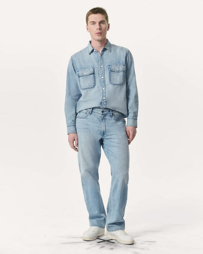 Relaxed Fit Featherweight Denim CPO Overshirt - Fletcher