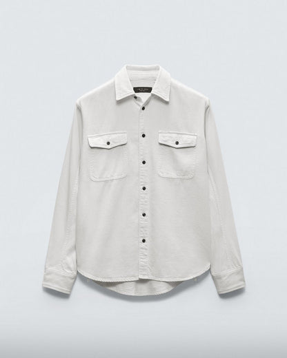 Featherweight Denim Shirt - Ecru