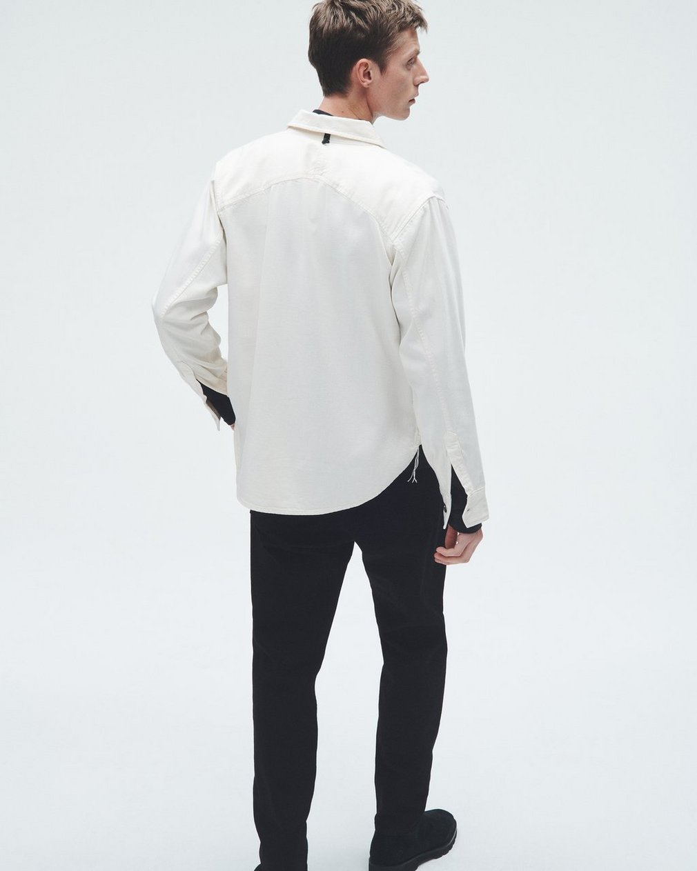 Featherweight Denim Shirt - Ecru