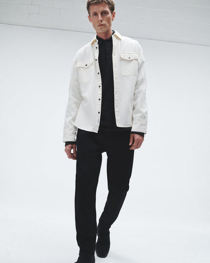 Featherweight Denim Shirt - Ecru