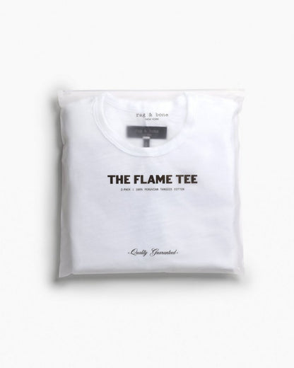 Two-Pack Classic Flame Tee - White