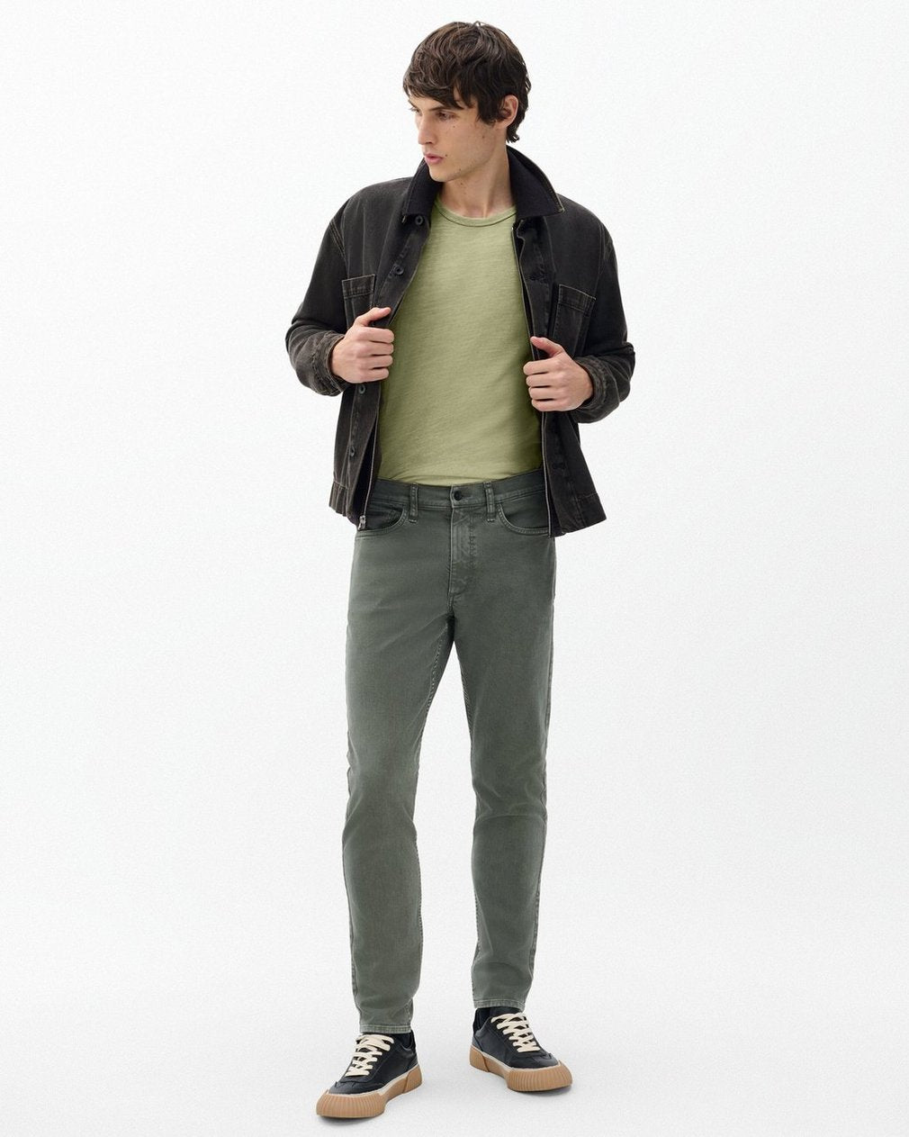 Classic Flame Tee - Dry Moss