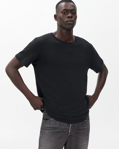 Classic Flame Tee - Jet Black
