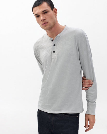 Classic Flame Henley - Harbor Grey