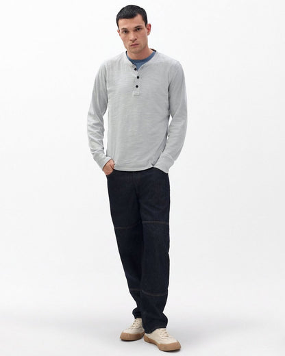 Classic Flame Henley - Harbor Grey
