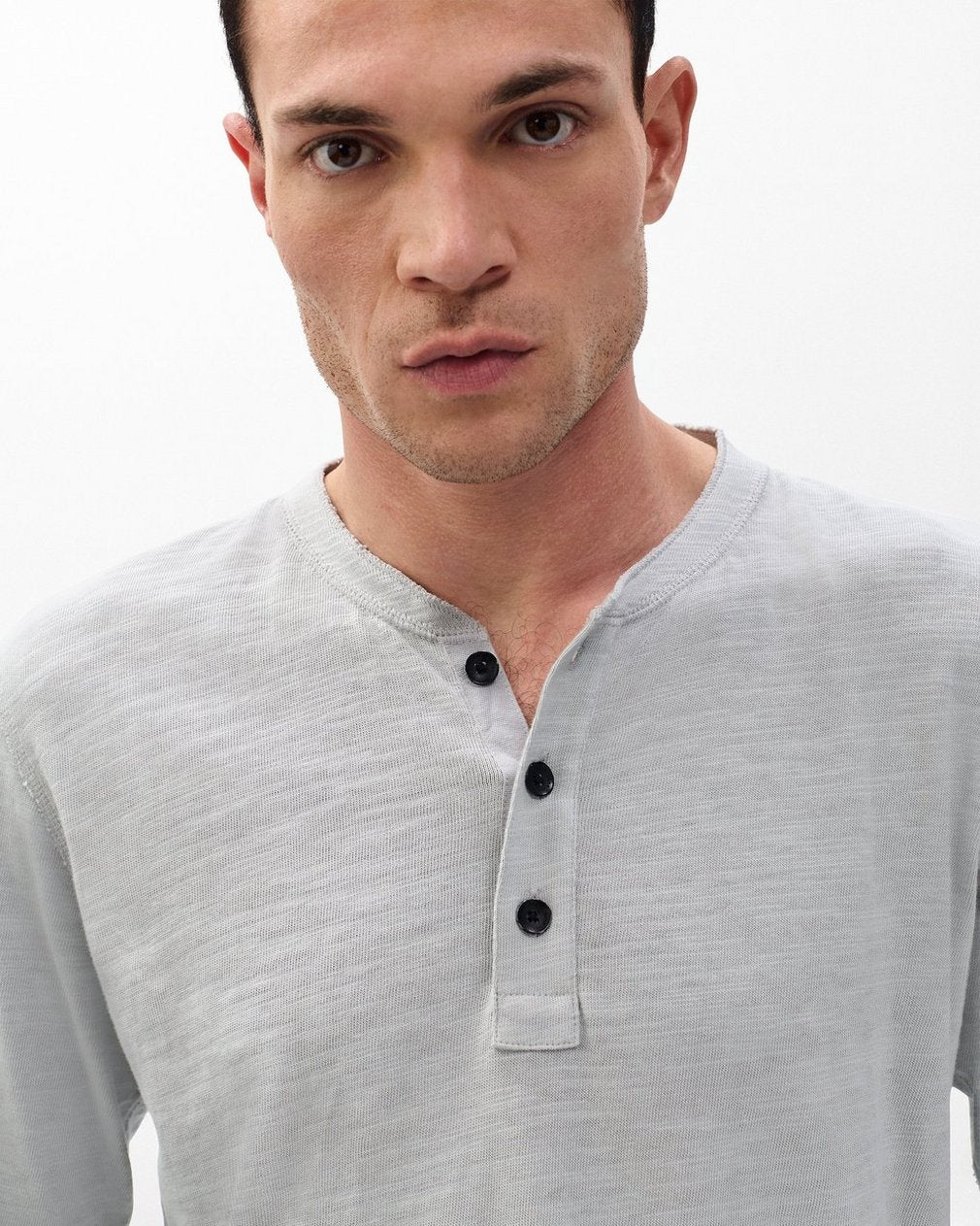 Classic Flame Henley - Harbor Grey