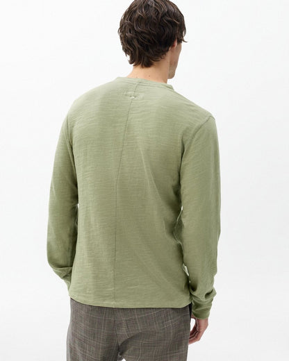 Classic Flame Henley - Dry Moss