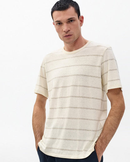 Classic Striped Tee - White