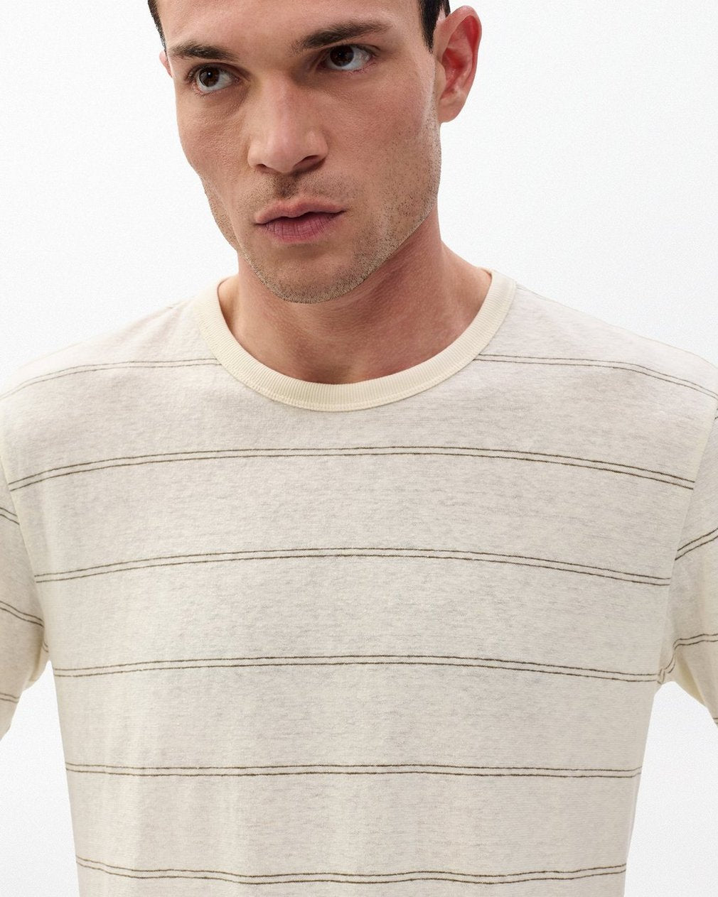 Classic Striped Tee - White