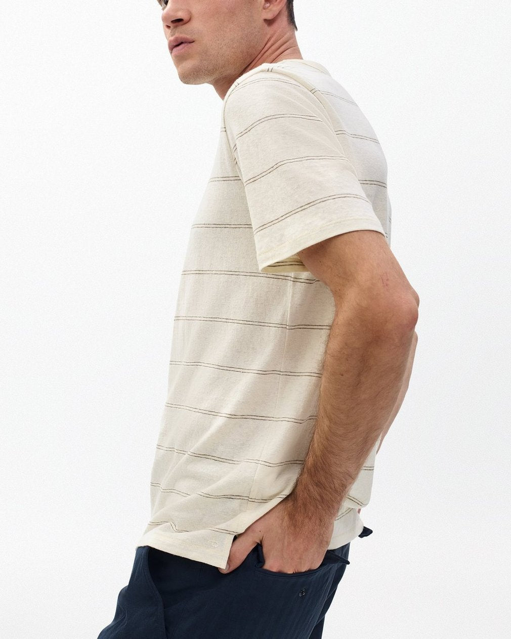 Classic Striped Tee - White
