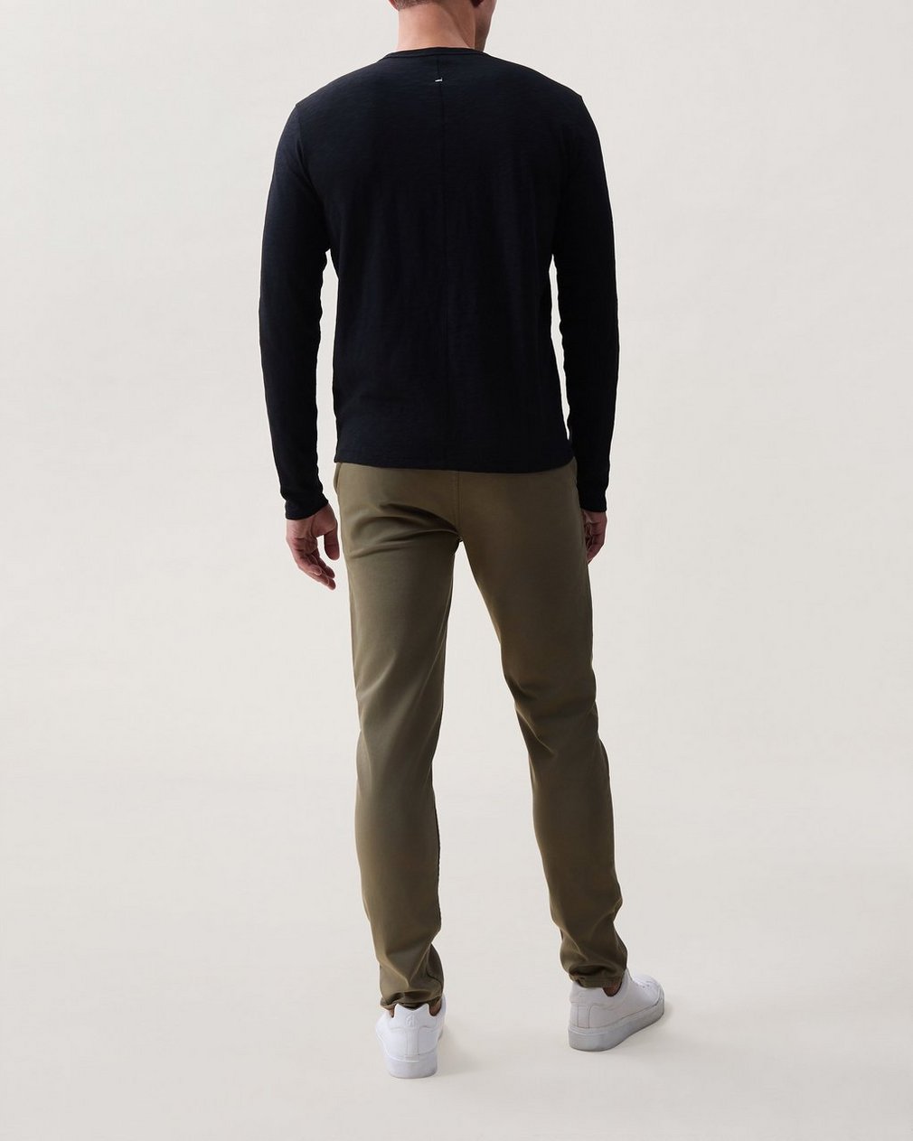 Classic Slub Cotton Long-Sleeve Tee - Black