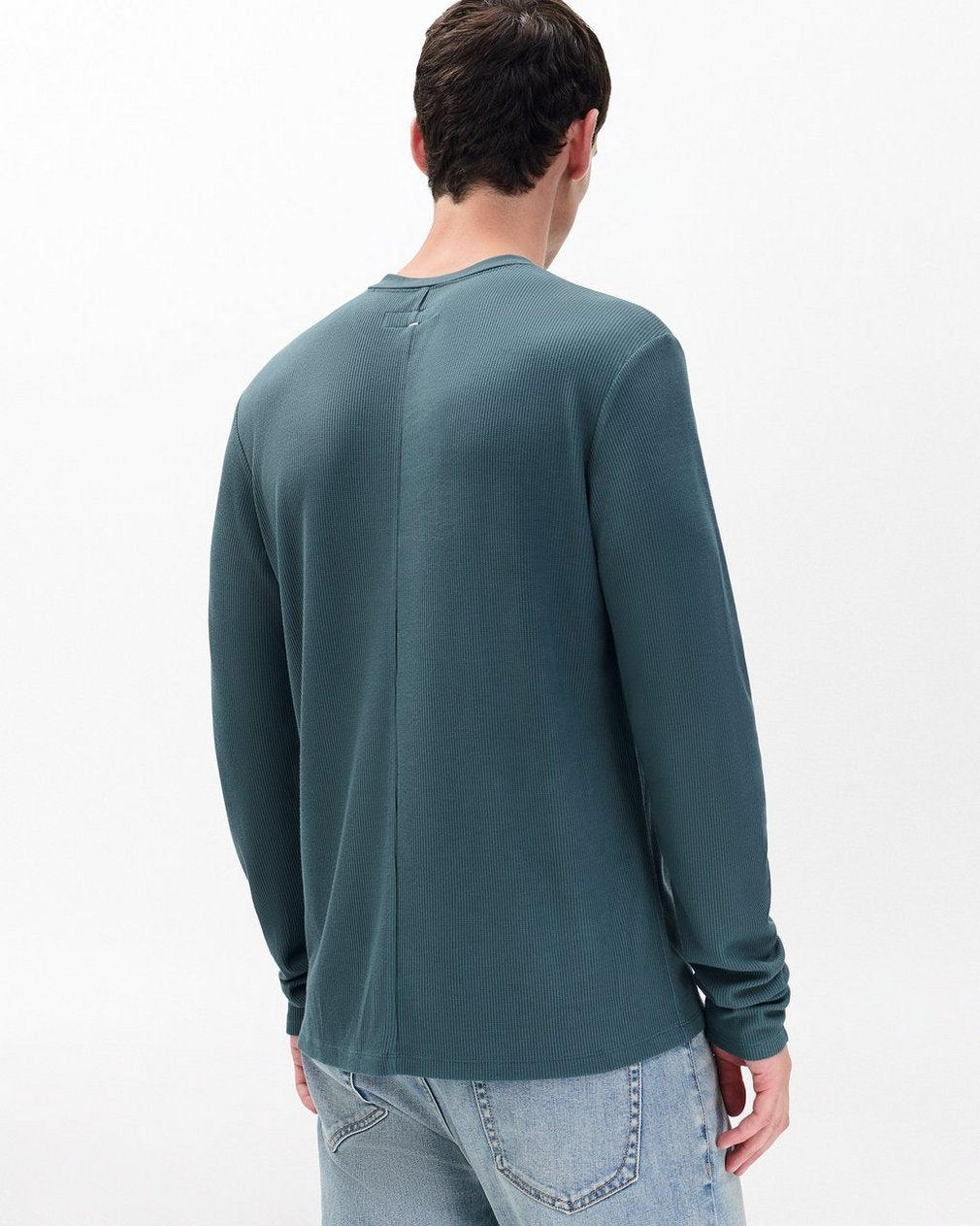 Tech Waffle Henley - Slate