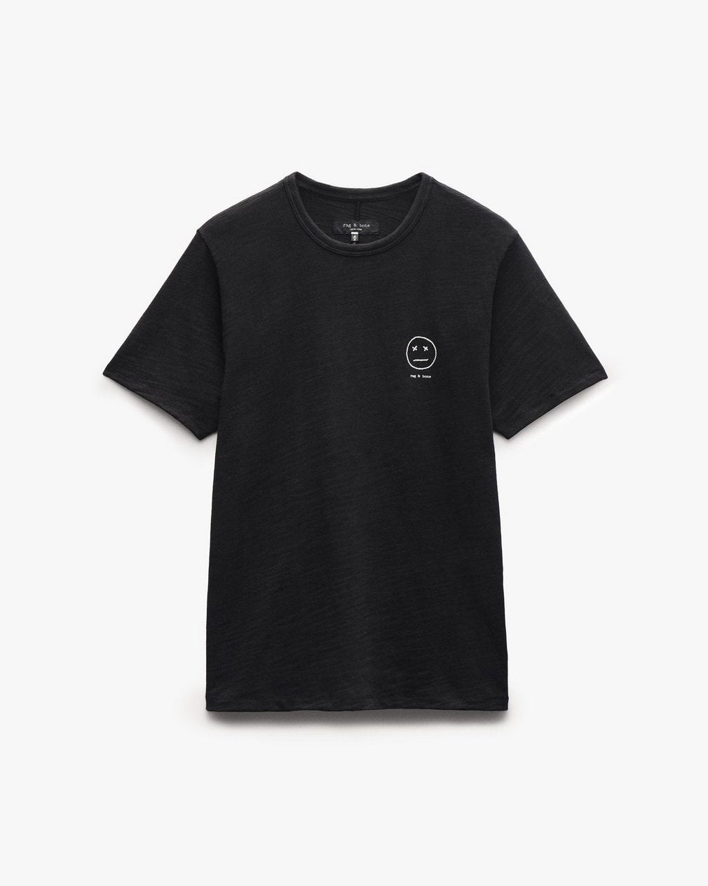 Sour Face Embroidered Tee - Black