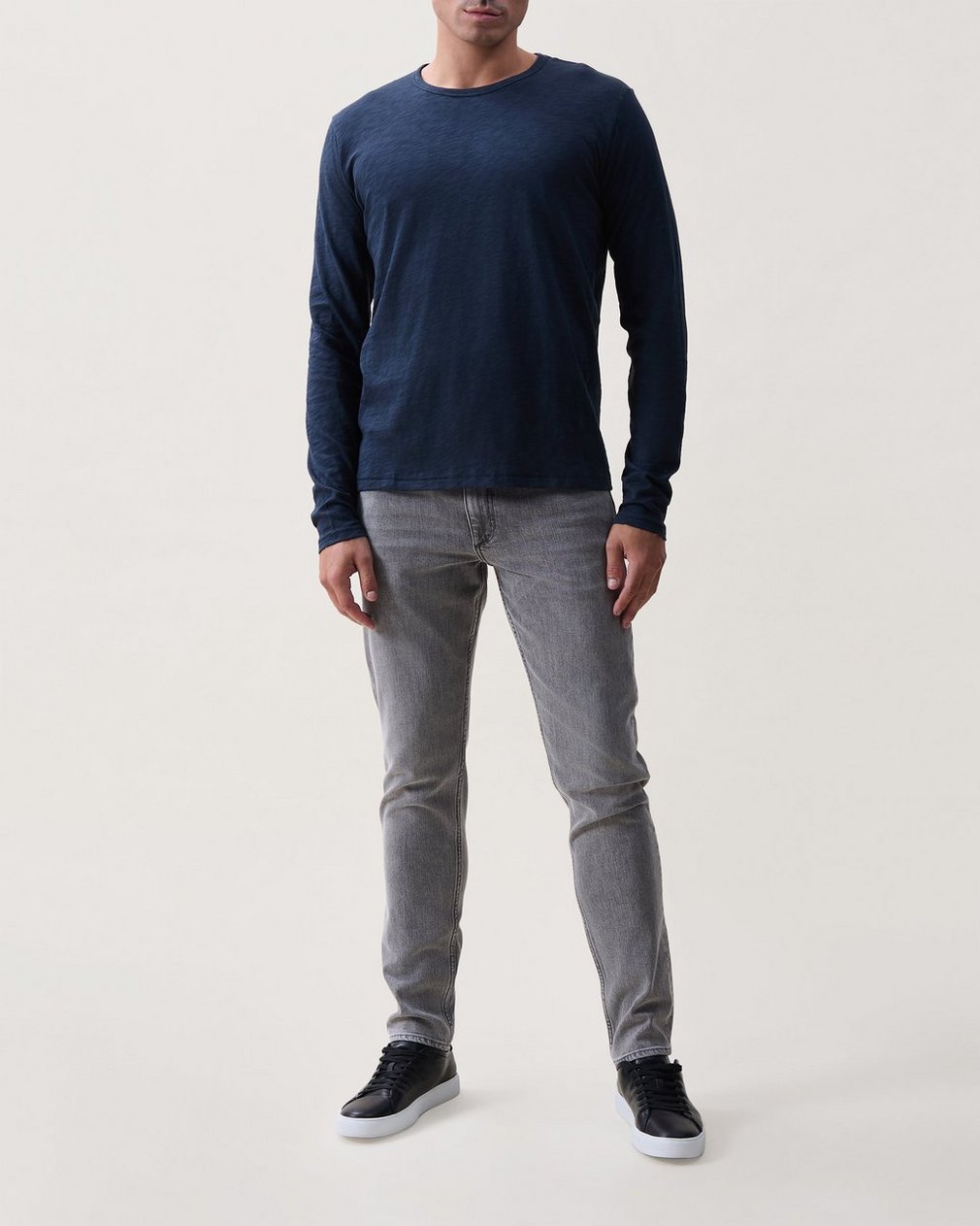 Classic Slub Cotton Long-Sleeve Tee - Salute