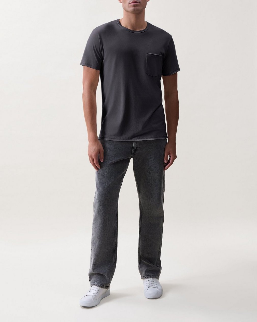 Matthew Pocket Tee - Dark Grey