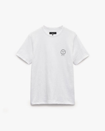 Sour Face Embroidered Tee - White