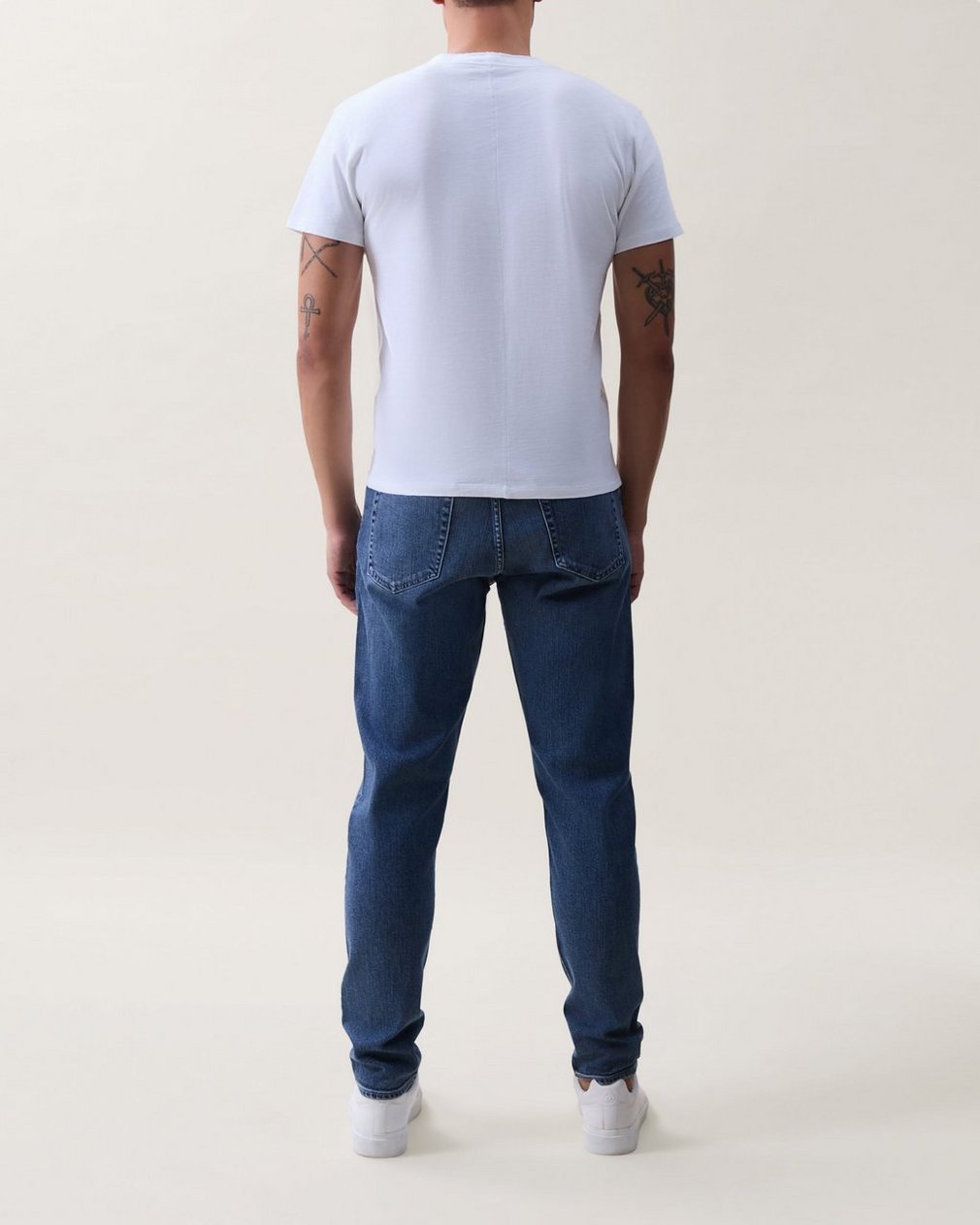 Classic Slub Cotton Henley - White