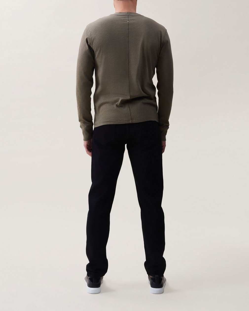 Classic Slub Cotton Long-Sleeve Henley - Gravel